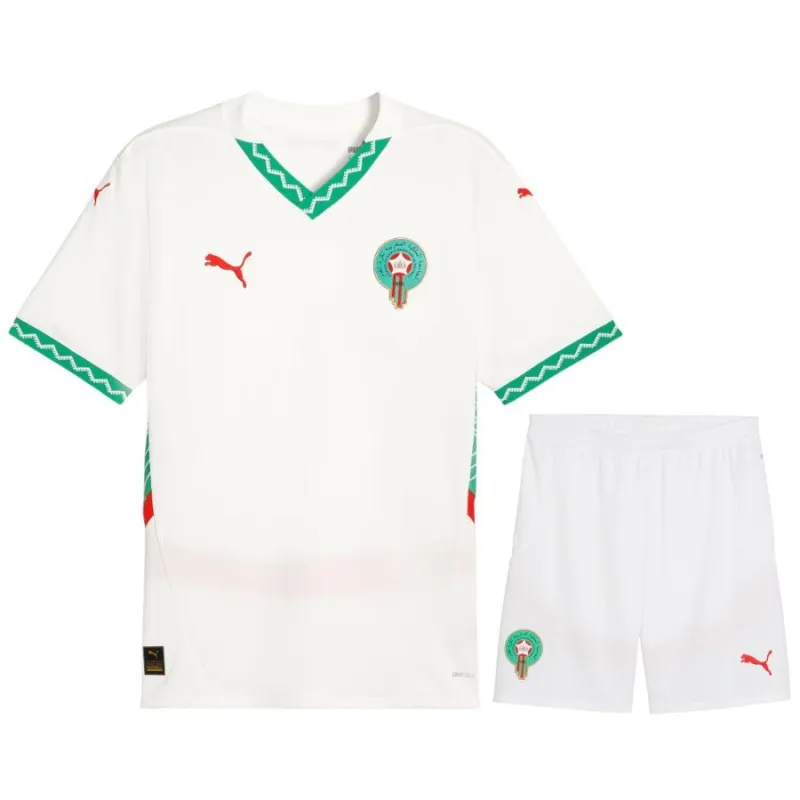 Morocco 2024/25 Away Replica Kids Kit - White