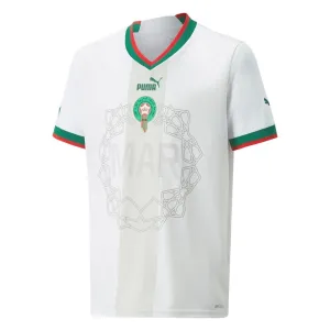 Morocco 2022 World Cup away jersey white
