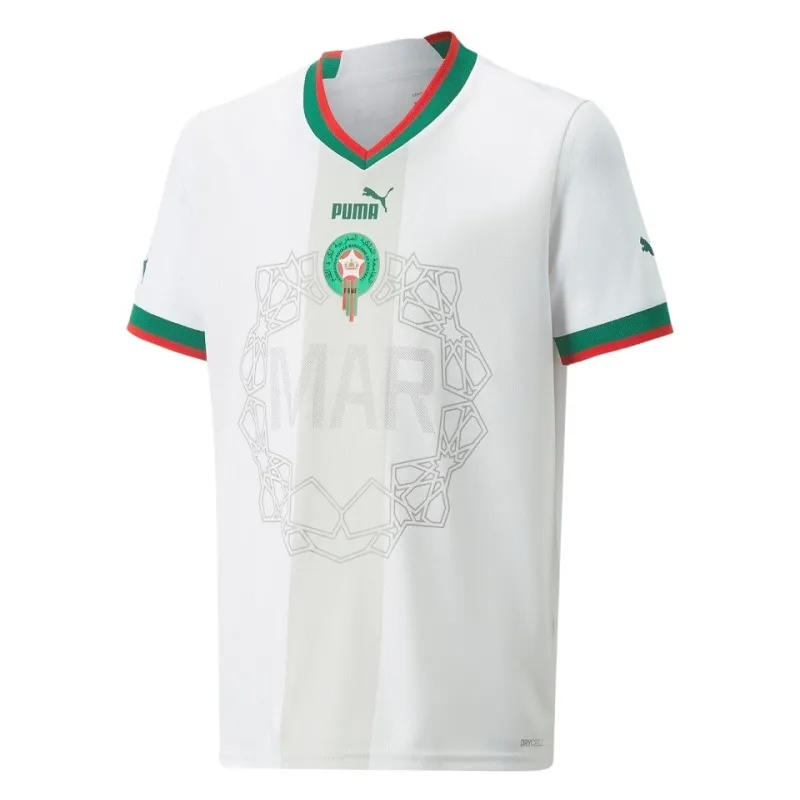 Morocco 2022 World Cup away jersey white