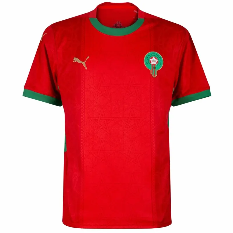 Marocco Bambini 2026/27 Maglia di casa - Rosso