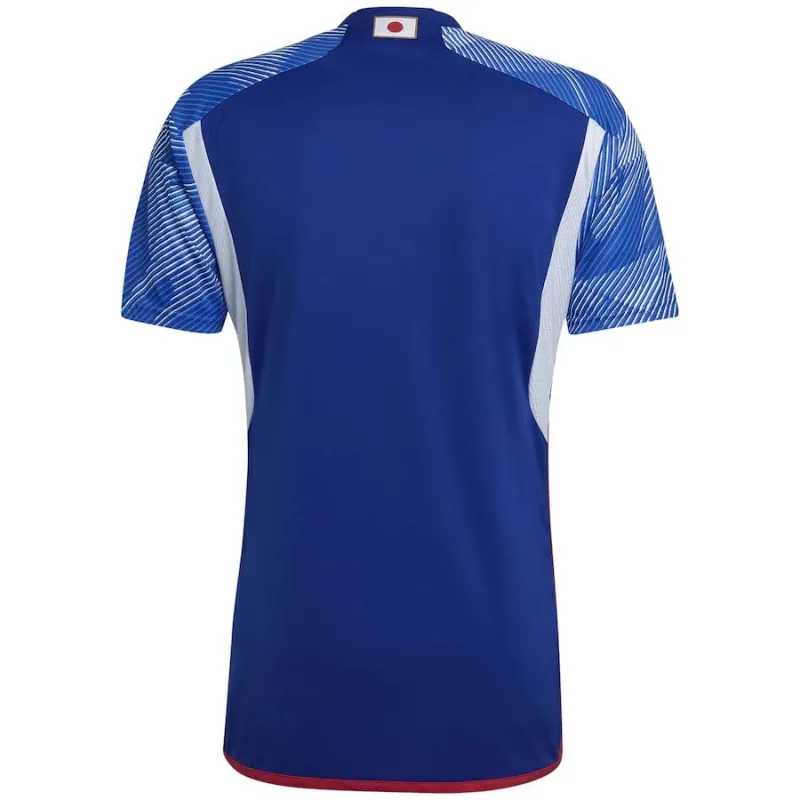 The fan version of the blue home jersey of the Japanese national team in the 2022 World Cup.