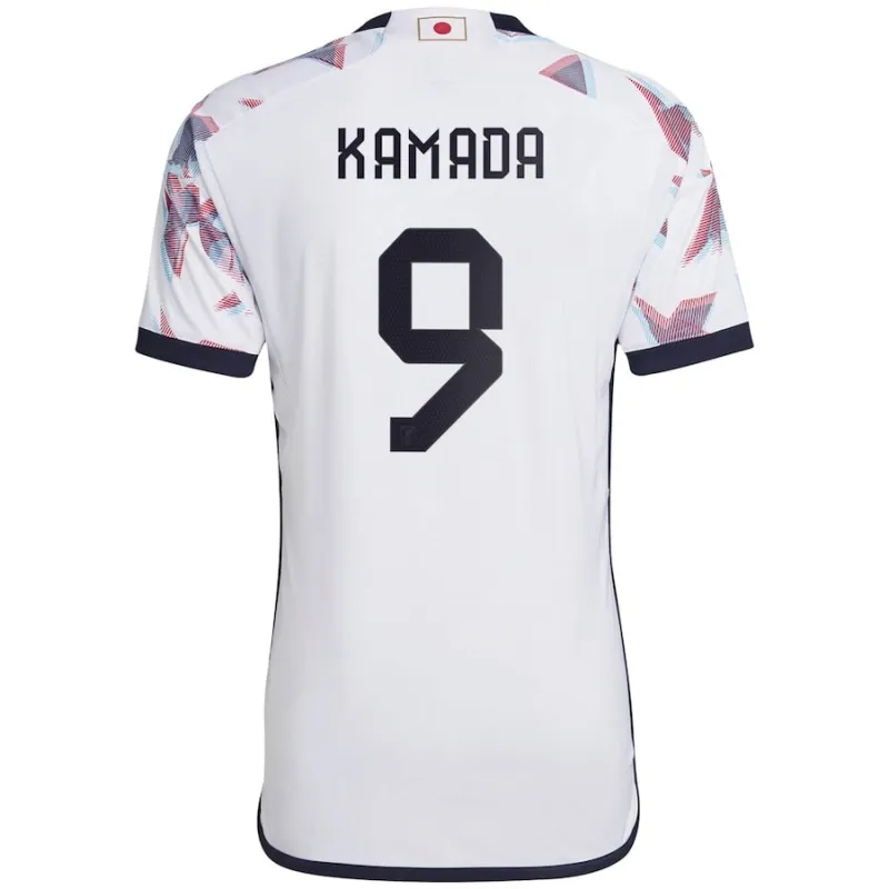 Japan National Team 2022 World Cup Away Jersey - Kamada - White