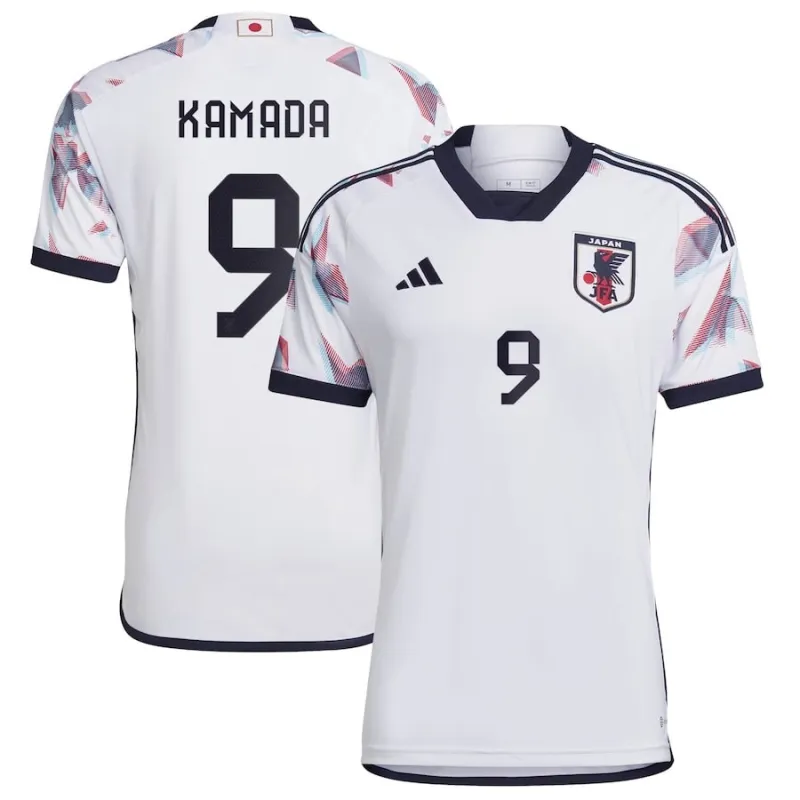Japan National Team 2022 World Cup Away Jersey - Kamada - White