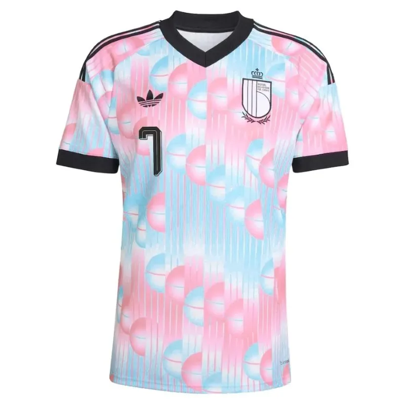 Belgium DE BRUYNE 2026/27 Kids Away Set Blue Pink