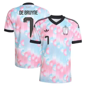 Belgium DE BRUYNE 2026/27 Away Jersey Blue Pink