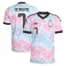 Camiseta Visitante Bélgica DE BRUYNE 2026/27 Azul Rosa