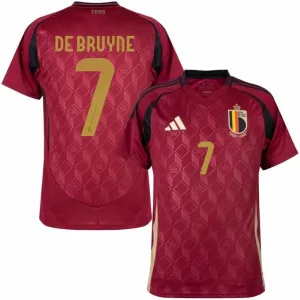 Belgium DE BRUYNE 2024/25 Home Jersey - Red