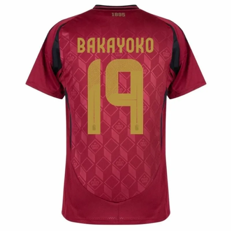 Belgium BAKAYOKO 2024/25 Home Jersey - Red