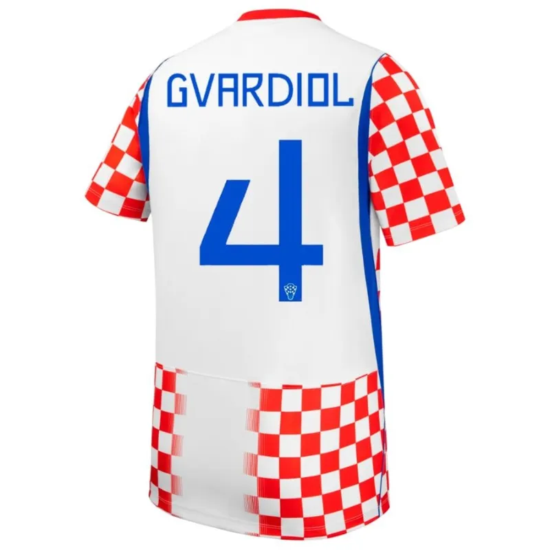 Croatia 2026/27 World Cup Home Kids Kit GVARDIOL