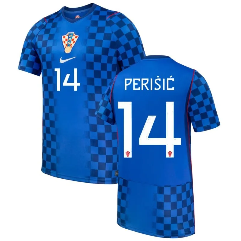 Camiseta Croacia Visitante Mundial 2026/27 PERISIC