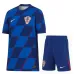Croatia 2024/25 Kids' Away Jersey + Shorts - Blue