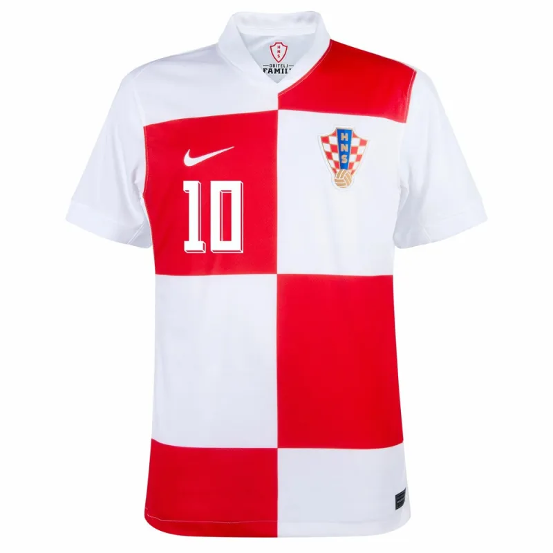 Modrić Croatia 2024/25 Kids' Home Jersey - Red/White