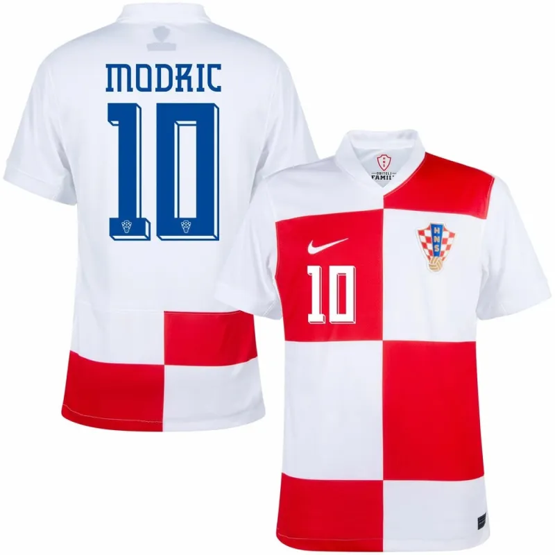 Modrić Croatia 2024/25 Kids' Home Jersey - Red/White
