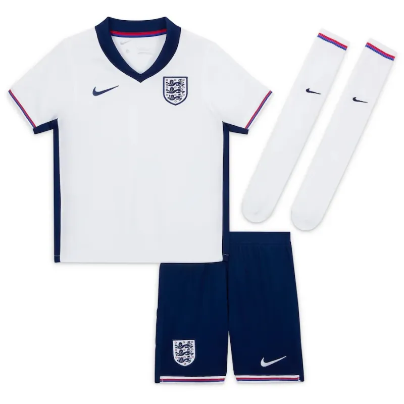 Kit di campo per bambini di casa dell'Inghilterra 2024/25 - Bianco