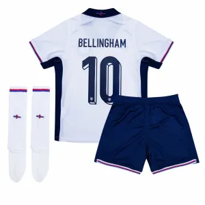 Jude Bellingham's England 2024/25 Home Kids' Kit - White