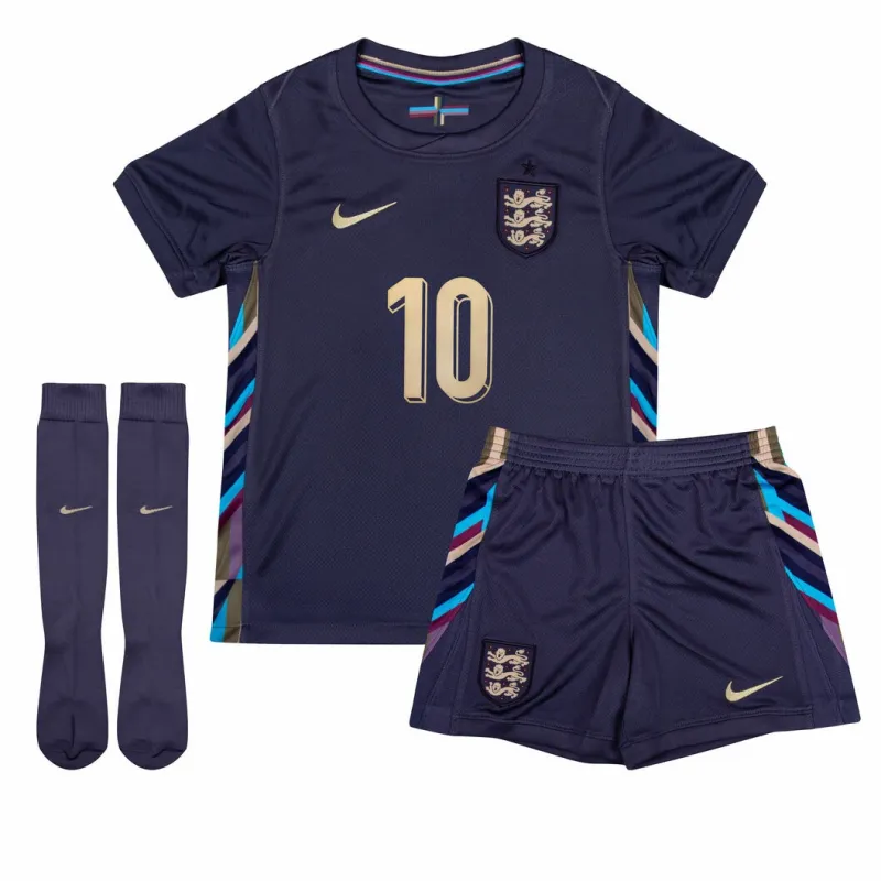 Jude Bellinghams England 2024/25 Kinder-Auswärtskit - Lila