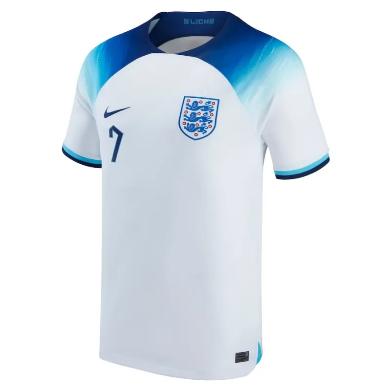 Jack Grealish's England's 2022 World Cup Home Jersey - White