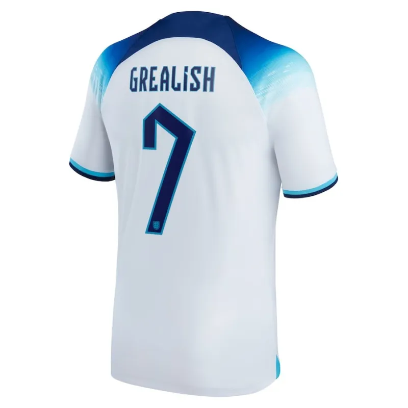 Jack Grealish's England's 2022 World Cup Home Jersey - White