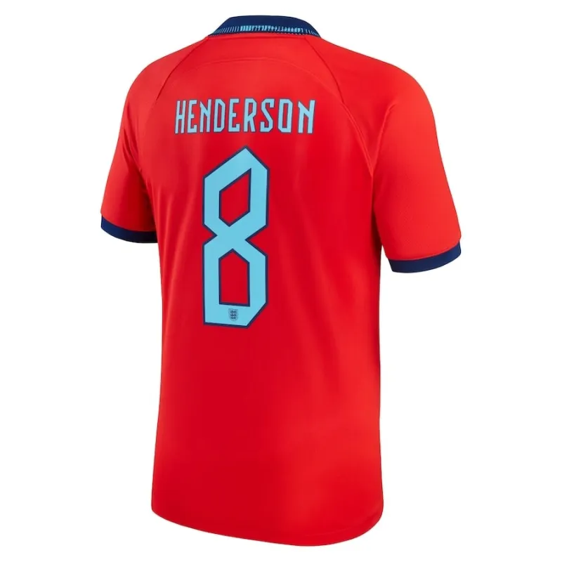 Henderson's England 2022 World Cup Away Jersey - Red