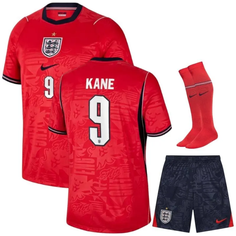 England HARRY KANE 2026/27 Away Kids Kit Red