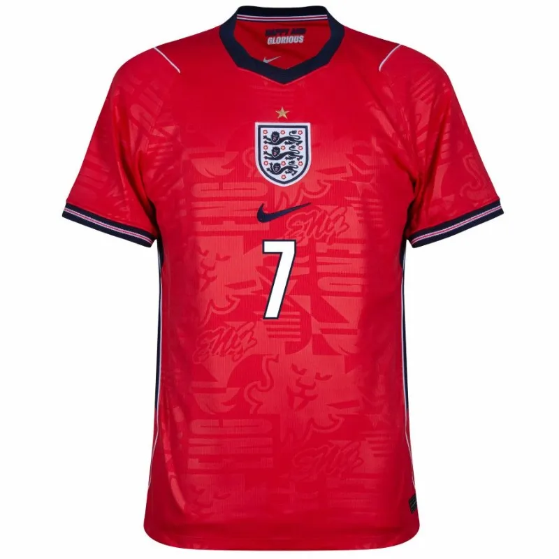 England SAKA 2026/27 Away Kids Kit Red