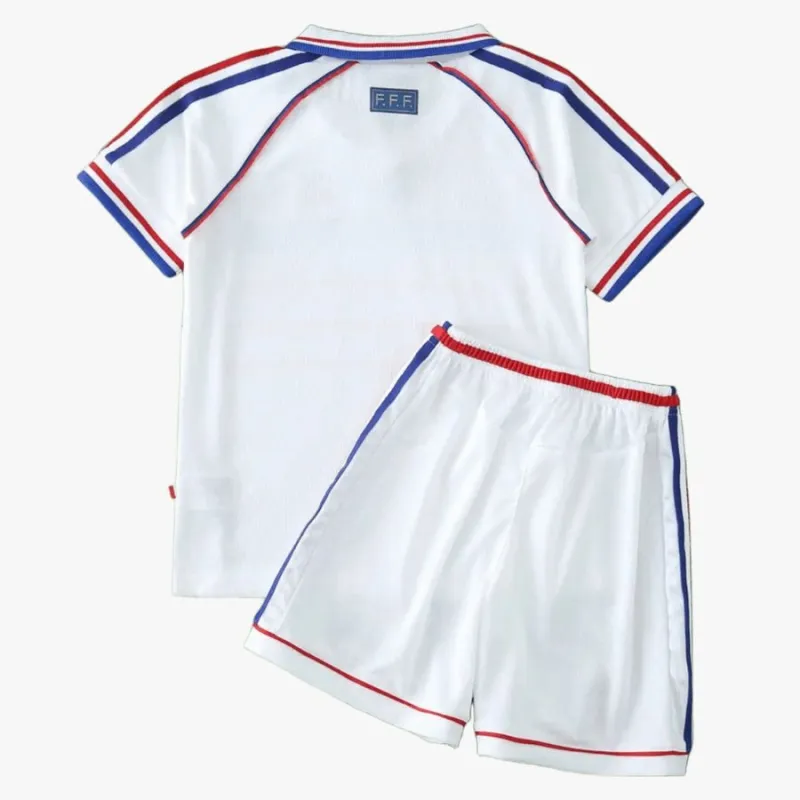 Francia 1998 Kit Bambino Trasferta Bianco