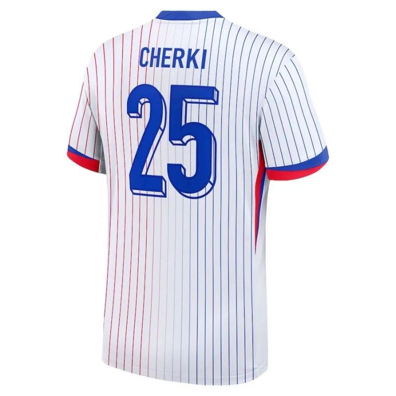 Cherki Frankreich 2024/25 Kinder-Auswärts-Trikot Fan-Version Blau