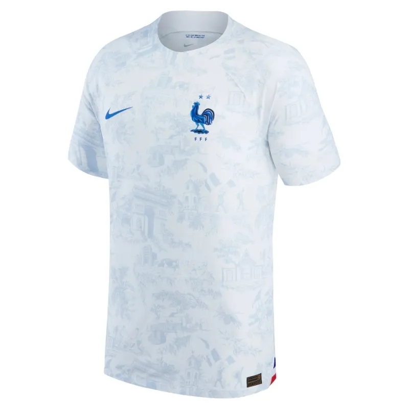 The French team's 2022 away World Cup jersey for players - White