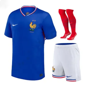 La camiseta del kit infantil local de la selección nacional francesa en 2024/25 - Azul