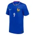 The home jersey of the French national team worn by Olivier Giroud in 2024/25 - Blue.