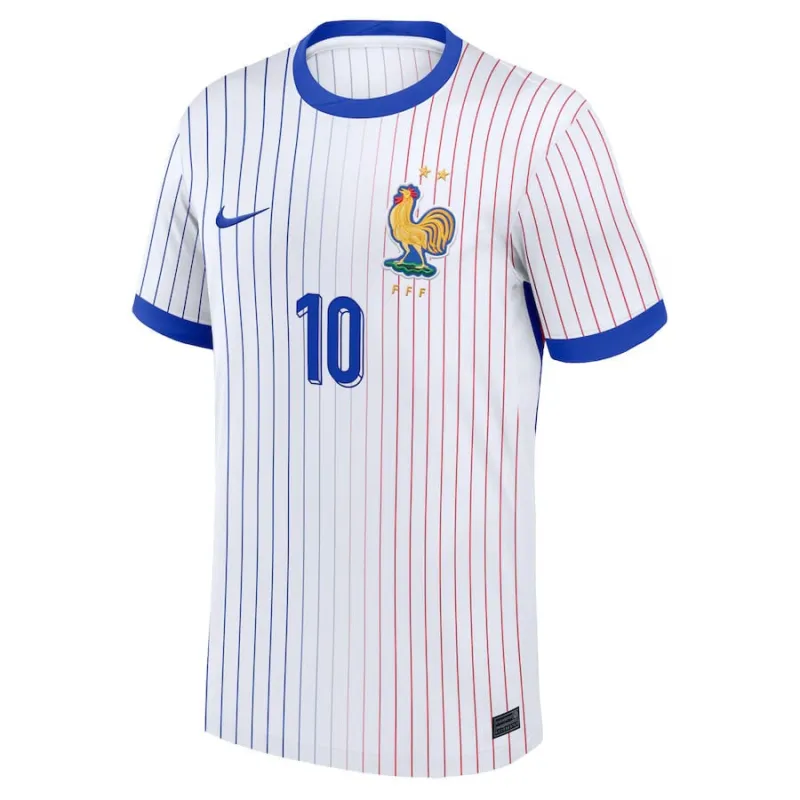 La maglia fuoricasalino di Mbappé per la nazionale francese nel 2024/25 - Bianca