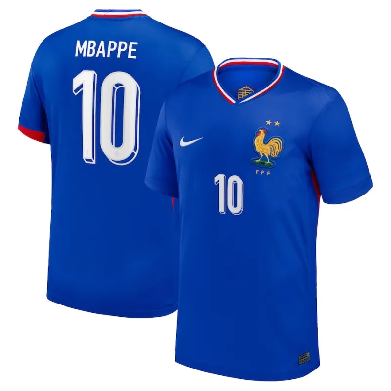 Mbappé's French national team 2024/25 home children's jersey - Blue