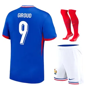 El camiseta del kit infantil local de la selección nacional francesa de Giroud en 2024/25 - Azul