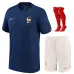 The French national team's 2022 home World Cup children's kit jersey - Blue