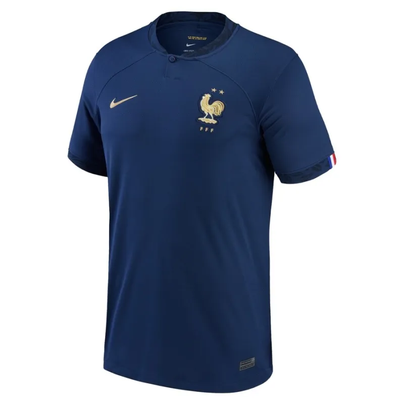 The French national team's 2022 home World Cup children's kit jersey - Blue