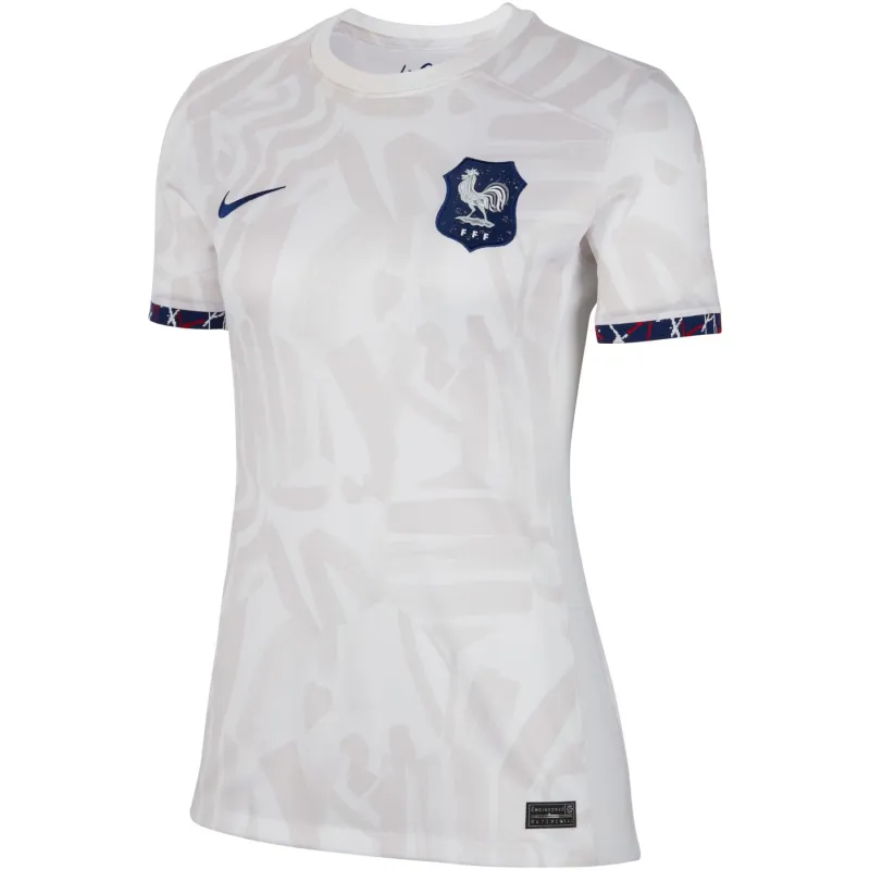 La maglia femminile di trasferta della squadra nazionale francese nel 2023/24 - Bianca