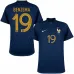 Karim Benzema's French national team 2022 home World Cup jersey - Blue