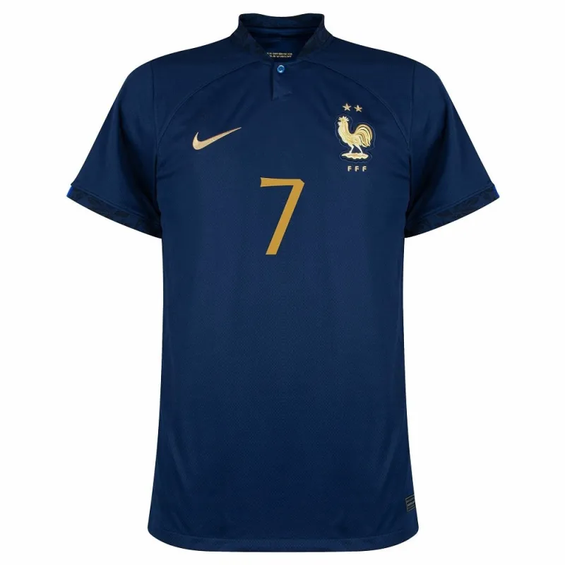 Il set di maglia per bambini della squadra nazionale francese di Antoine Griezmann per la Coppa del mondo 2022 in casa - Blu