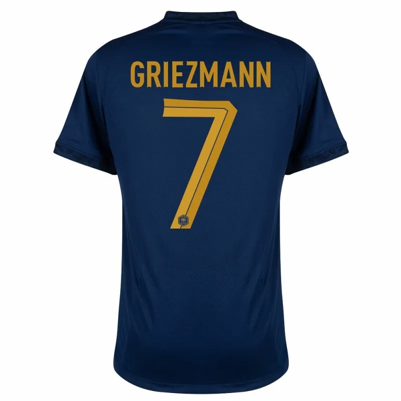 Il set di maglia per bambini della squadra nazionale francese di Antoine Griezmann per la Coppa del mondo 2022 in casa - Blu
