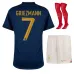 Il set di maglia per bambini della squadra nazionale francese di Antoine Griezmann per la Coppa del mondo 2022 in casa - Blu