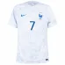 Il set di maglia per bambini della squadra nazionale francese di Antoine Griezmann per la Coppa del mondo 2022 in trasferta - Bianca