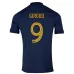 Il set di maglia infantile della squadra nazionale francese di Olivier Giroud per la Coppa del mondo 2022 in casa - Blu