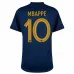 Kylian Mbappé's French national team 2022 home World Cup children's jersey set - Blue