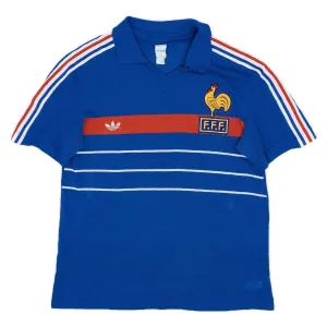 La maglia retro di casa della squadra nazionale francese nel 1984 - Blu