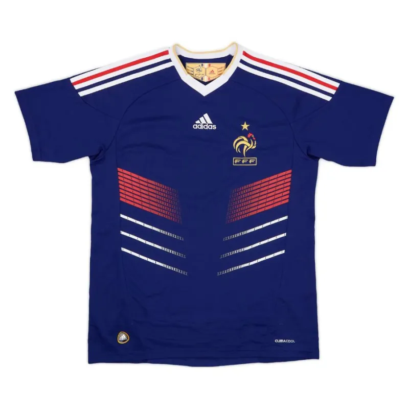 La maglia retro di casa della squadra nazionale francese nel 2009/2010 - Blu