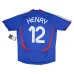 La maglia retro di casa della squadra nazionale francese di Thierry Henry dal 2006 al 2007 - blu.