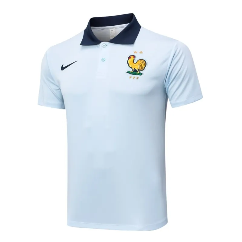 Tenue de entraînement POLO 2024/25 de l'équipe nationale française + pantalon - blanc