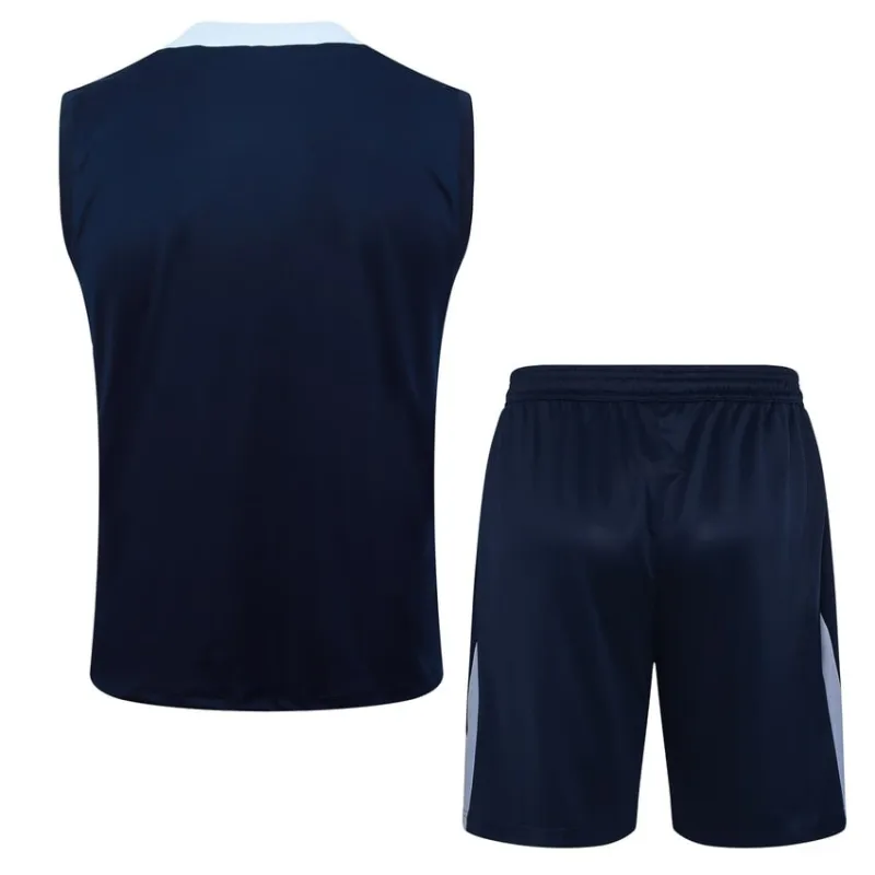 Le gilet et les shorts de l'équipe de France pour la saison 2024/25 - bleu.