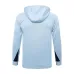 The French national team's 2024/25 hooded sportswear and pants - white.