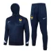 The French national team's 2024/25 hooded sportswear and pants - dark blue.